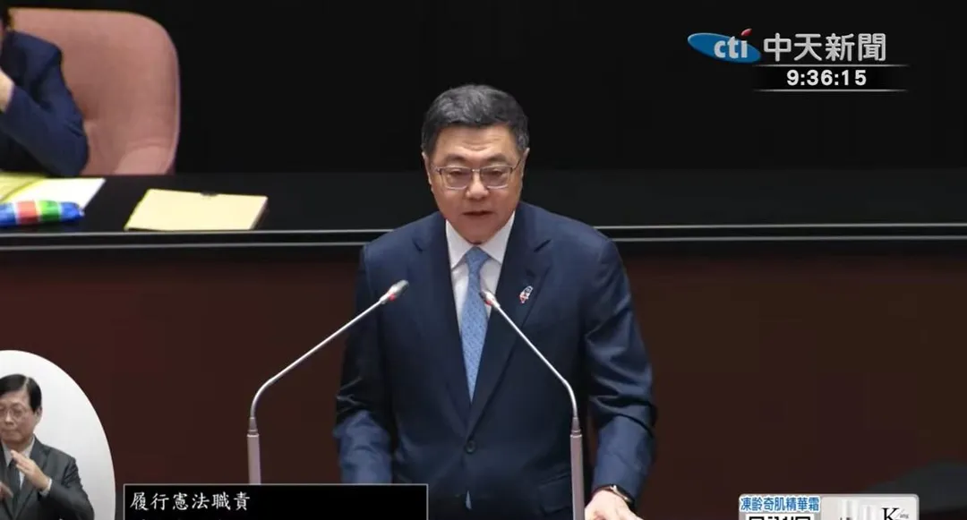 行政院長卓榮泰以「債務不能留給下一代」為由,反對國民黨主張普發現金2萬元。(圖/中天新聞)