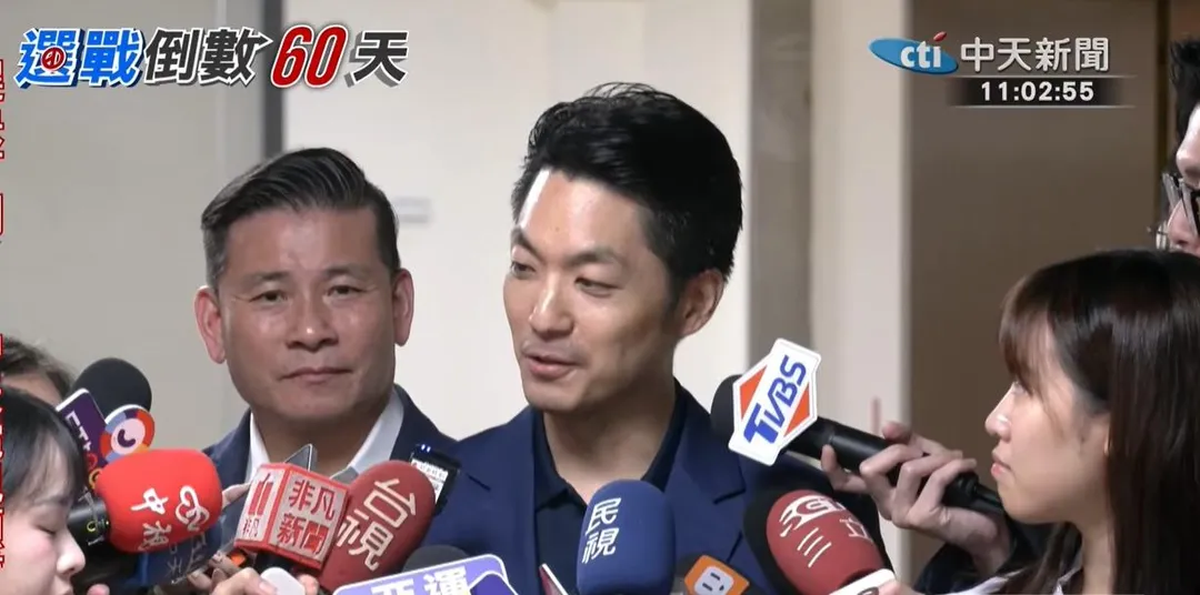 蔣萬安受訪。(圖/中天新聞)
