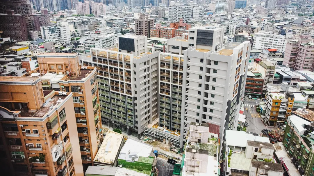 桃園市桃園區「慈文安居」建築外觀。(圖/國家住宅及都市更新中心提供)