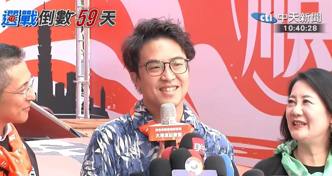 民進黨台北市長參選人沈伯洋。（圖／中天新聞）