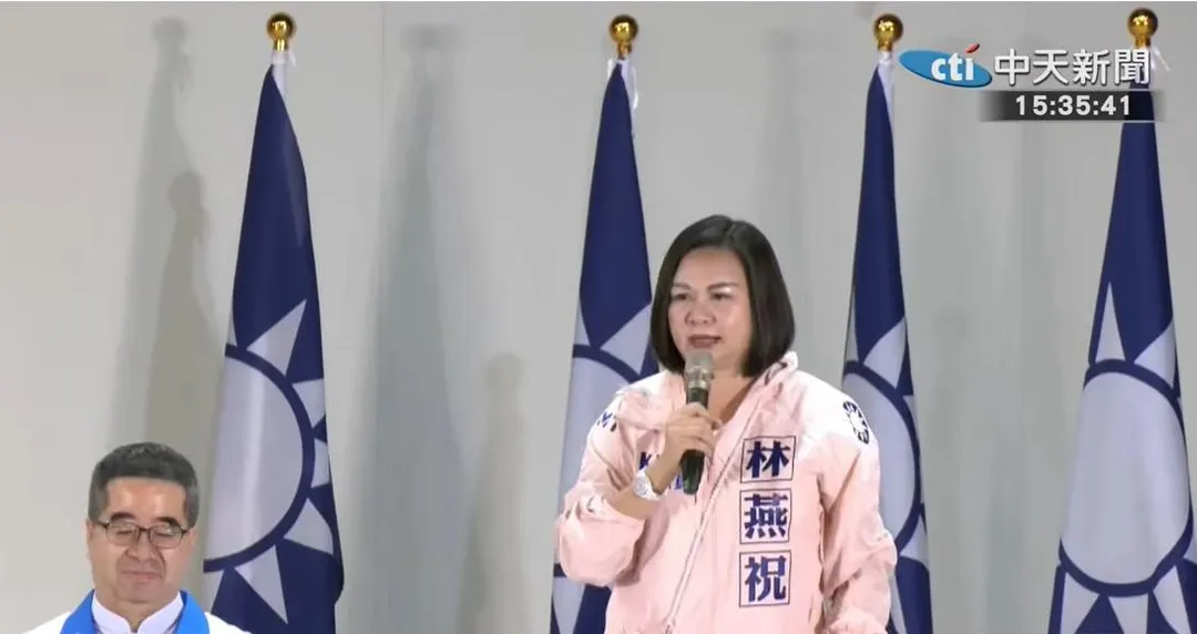 國民黨台南市議員林燕祝。（圖／中天新聞）