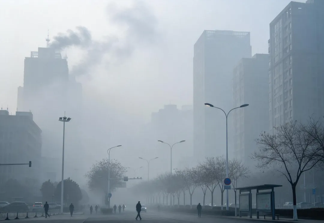 髒空氣中的懸浮微粒會直接刺激鼻腔、咽喉與氣管黏膜,引發咳嗽、喉嚨癢痛、鼻塞、流鼻水,甚至誘發原本就有的過敏或氣喘。(示意圖/AI生成圖)