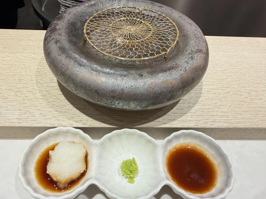 蘿蔔泥、芥末和無花果醬。（圖／黃宏輝提供）