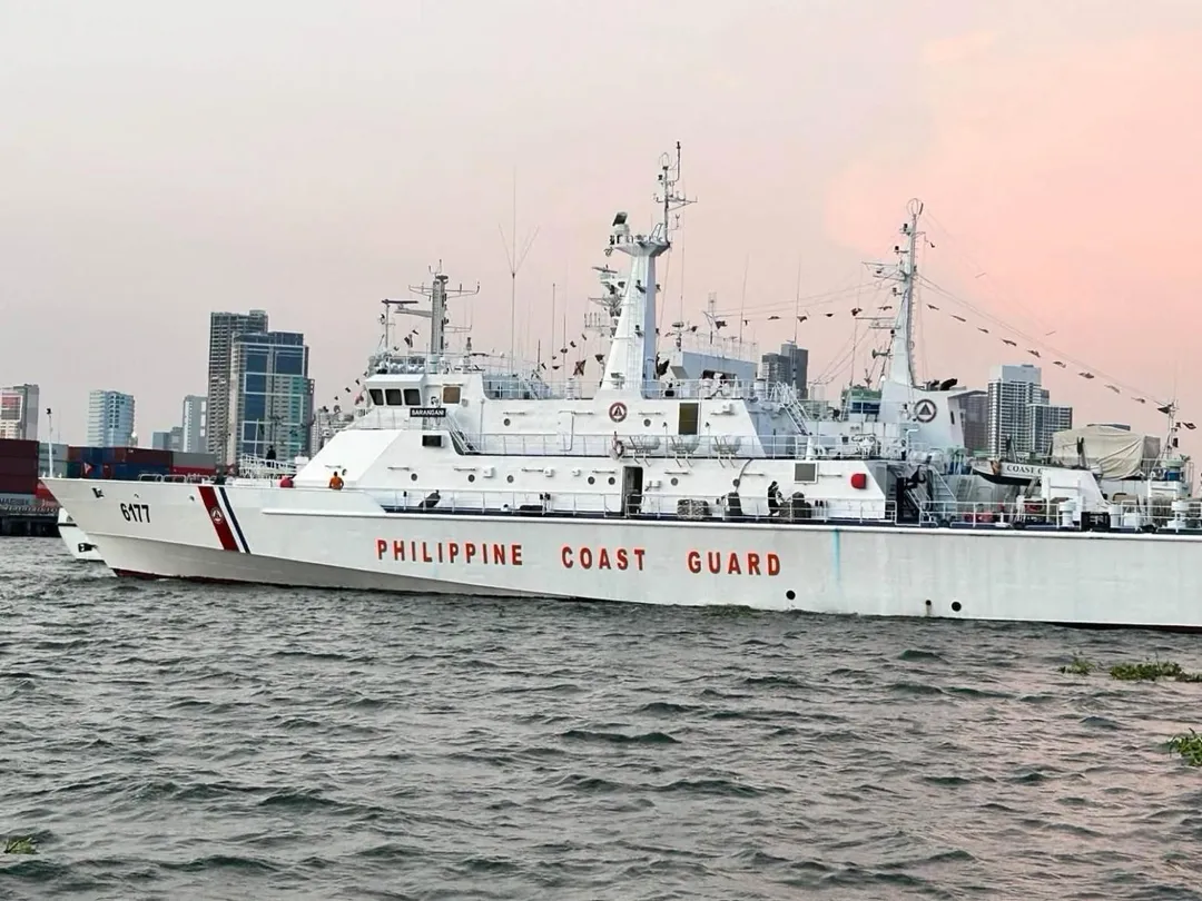 台灣將巡防救難艦「金門艦」贈與菲律賓海岸防衛隊，該艦2日以沙蘭加尼艦的新名稱開始服役。（圖／翻攝自Facebook@WPS Foundation）