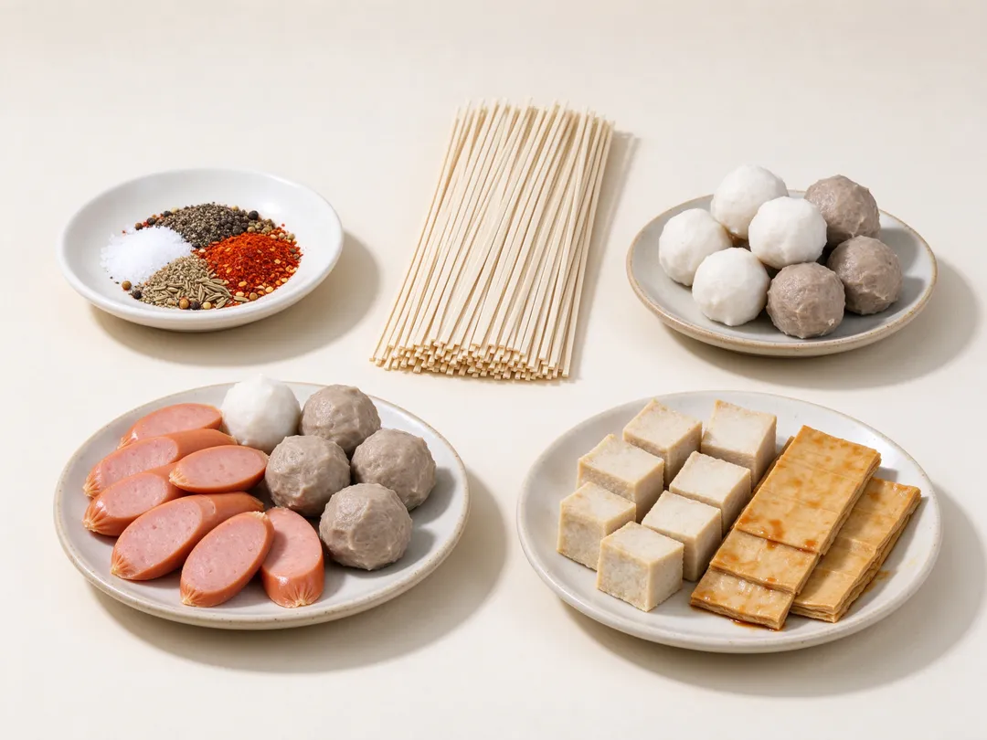 常見高鈉食物包括調味料、麵條、丸類、加工品及醃漬物。（示意圖／AI生成圖）