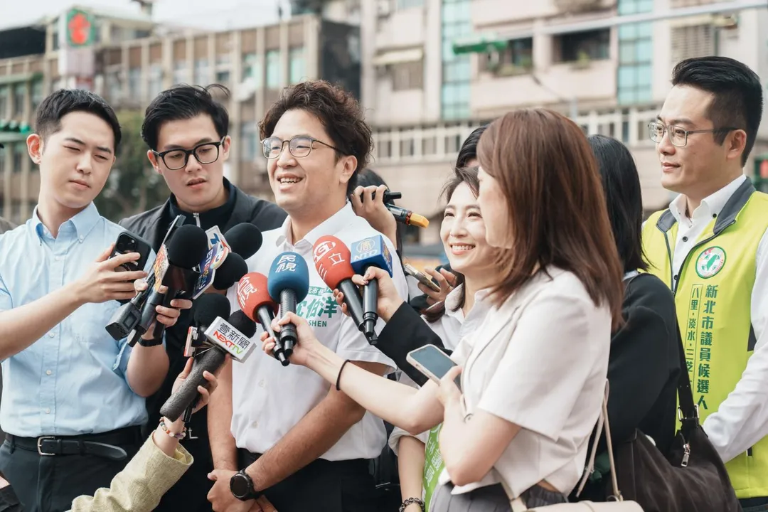 沈伯洋受訪。(圖/沈伯洋競辦提供)