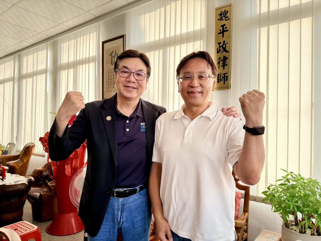 新北市副市長劉和然2日會面彰化縣長參選人魏平政。（圖／魏平政競辦提供）