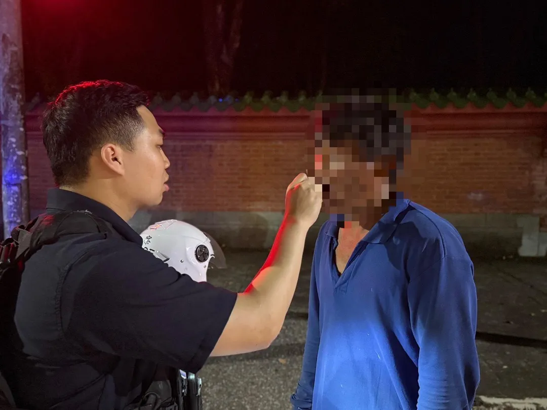 台中市第二分局昨（3）日20時47分許在錦南街雙十路口查獲毒駕。（圖／警方提供）