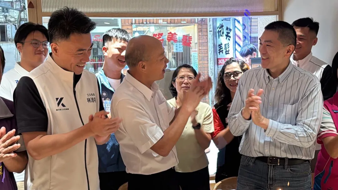 韓國瑜輔選謝國樑。(圖/翻攝韓國瑜臉書)