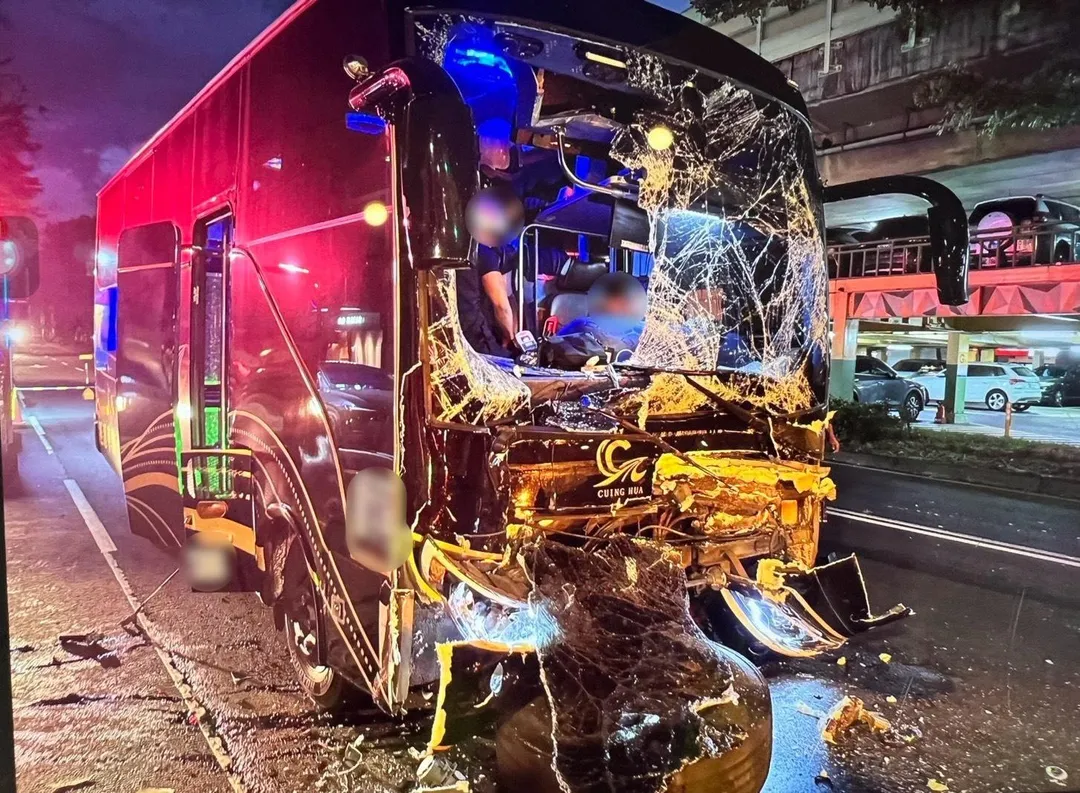 車禍現場。（圖／警方提供）