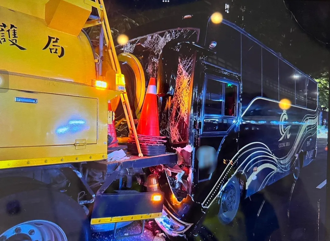 車禍現場。（圖／警方提供）