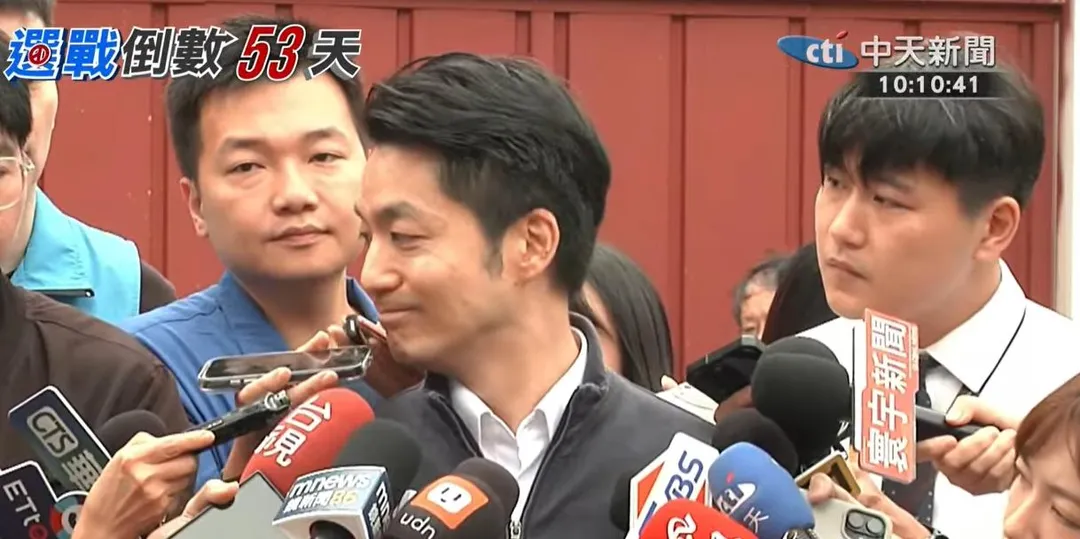蔣萬安受訪。(圖/中天新聞)