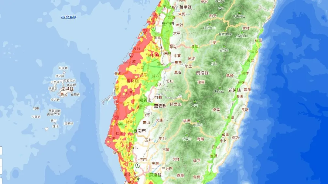 土壤液化本身不必然造成建築物倒塌，但強震發生時，如果地基承載能力受到影響，再加上建築本身耐震能力不足，兩項因素就可能會產生疊加效果。（圖／翻攝自土壤液化潛勢查詢系統）