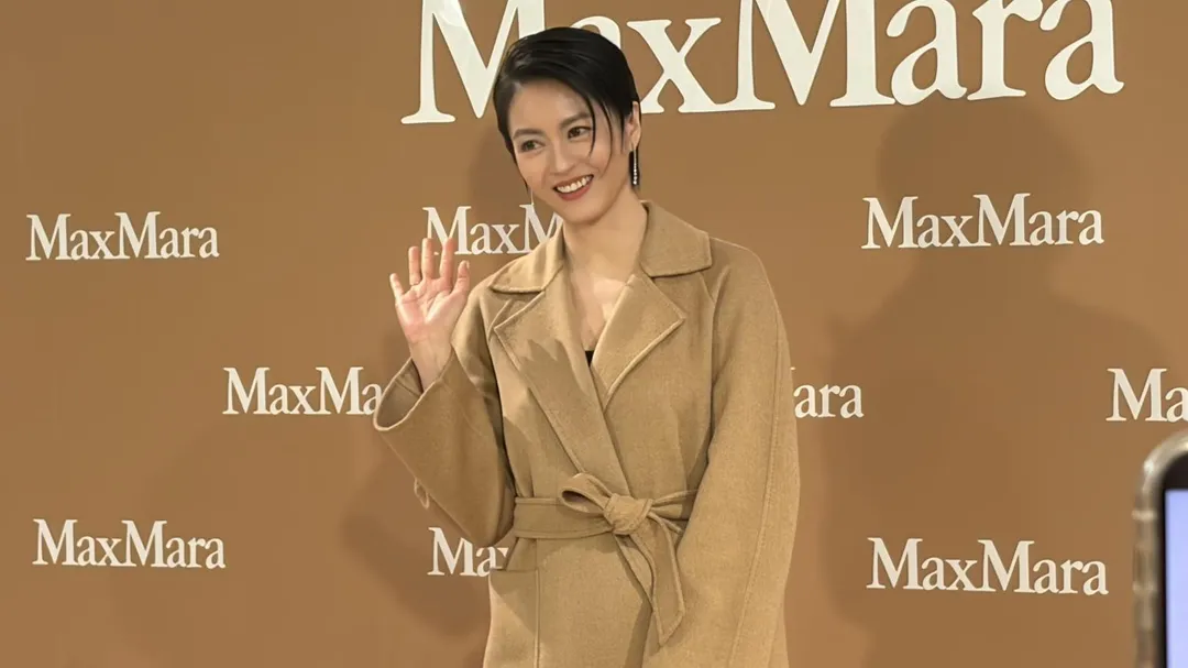 港星梁詠琪8日快閃來台出席時尚品牌活動。（圖／記者 伍映澄 攝）