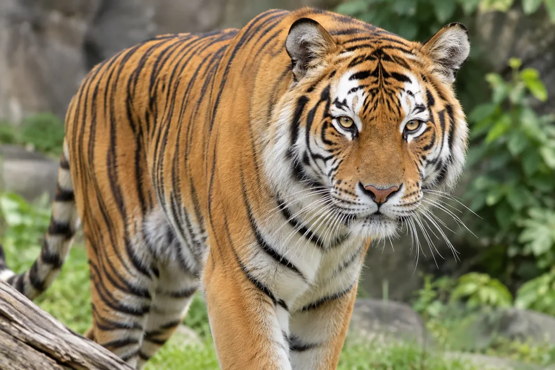 英國一名男子闖進動物園的老虎園區，慘遭攻擊致死。（示意圖／AI生成）