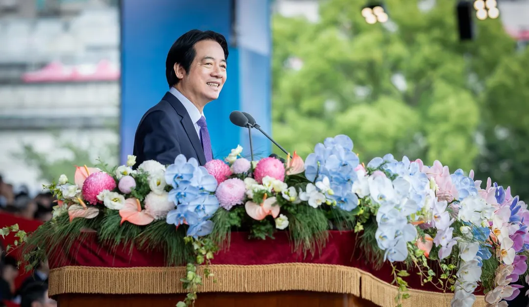 賴清德昨日在雙十國慶日發表國慶講話。（圖/總統府提供）