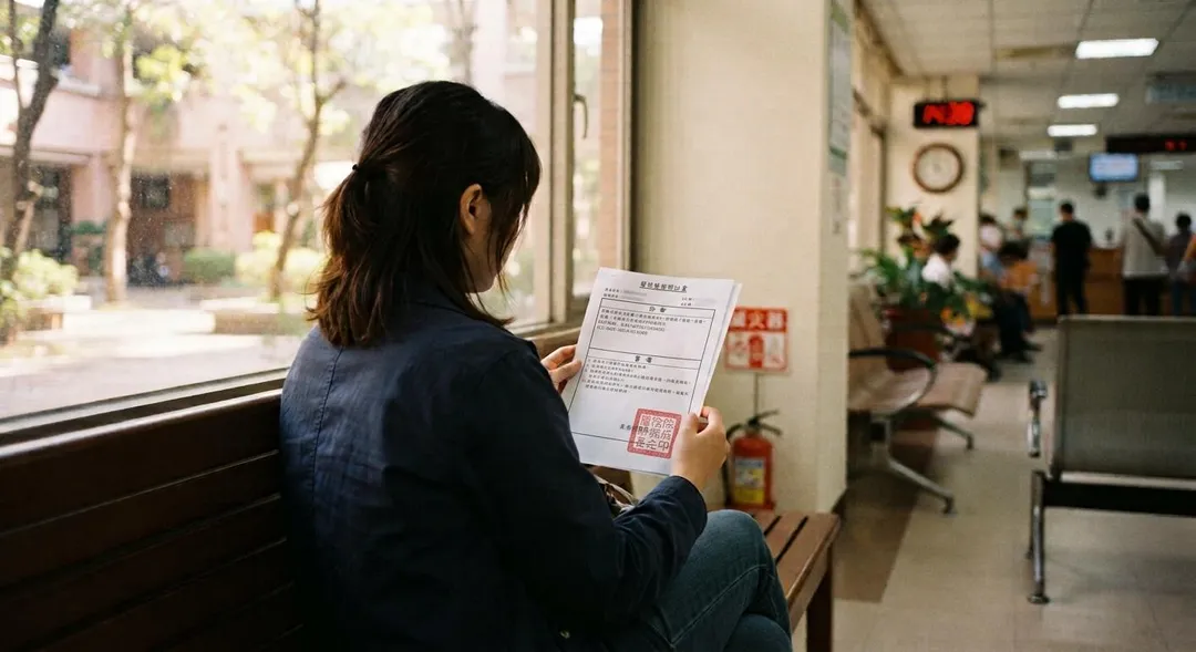 網友分享拿到診斷證明書，上面竟寫自己「宣告不治」。（示意圖／AI生成）