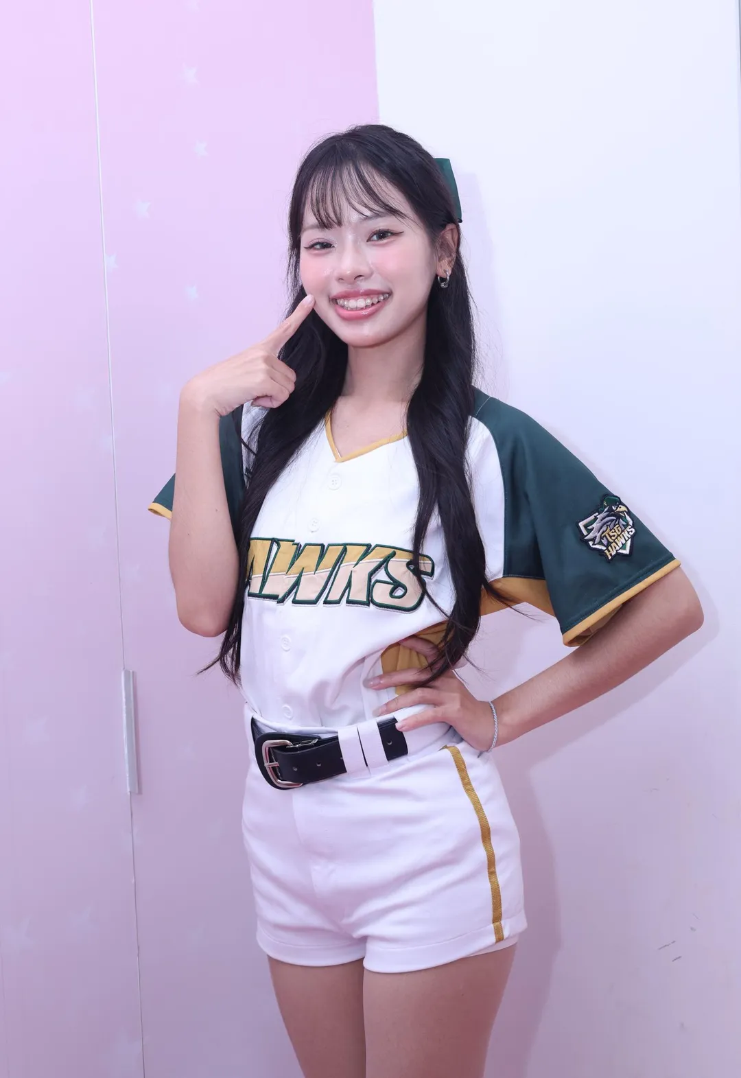 阿咪很開心能登上應援舞台繼續圓夢。（圖／譚兆青攝）