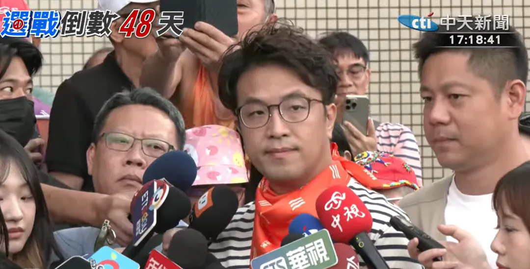 沈伯洋。（圖／中天新聞）