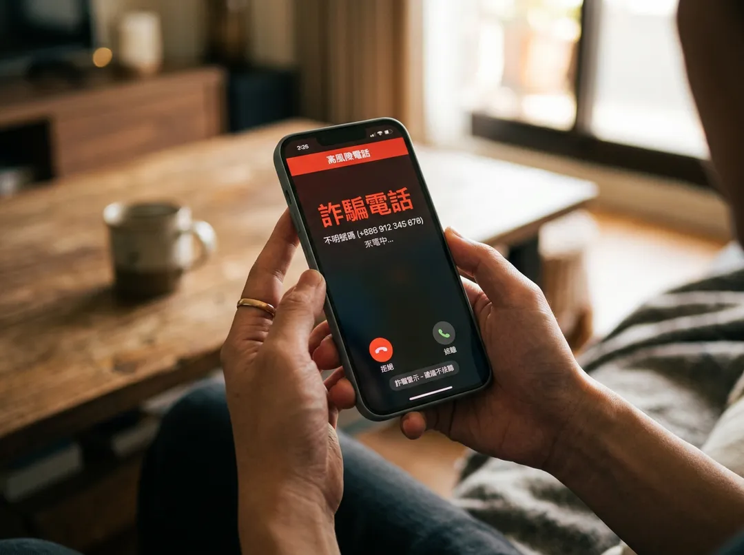 境外詐騙電話猖獗！Whoscall公布最新數據。（AI生成照／中天新聞）