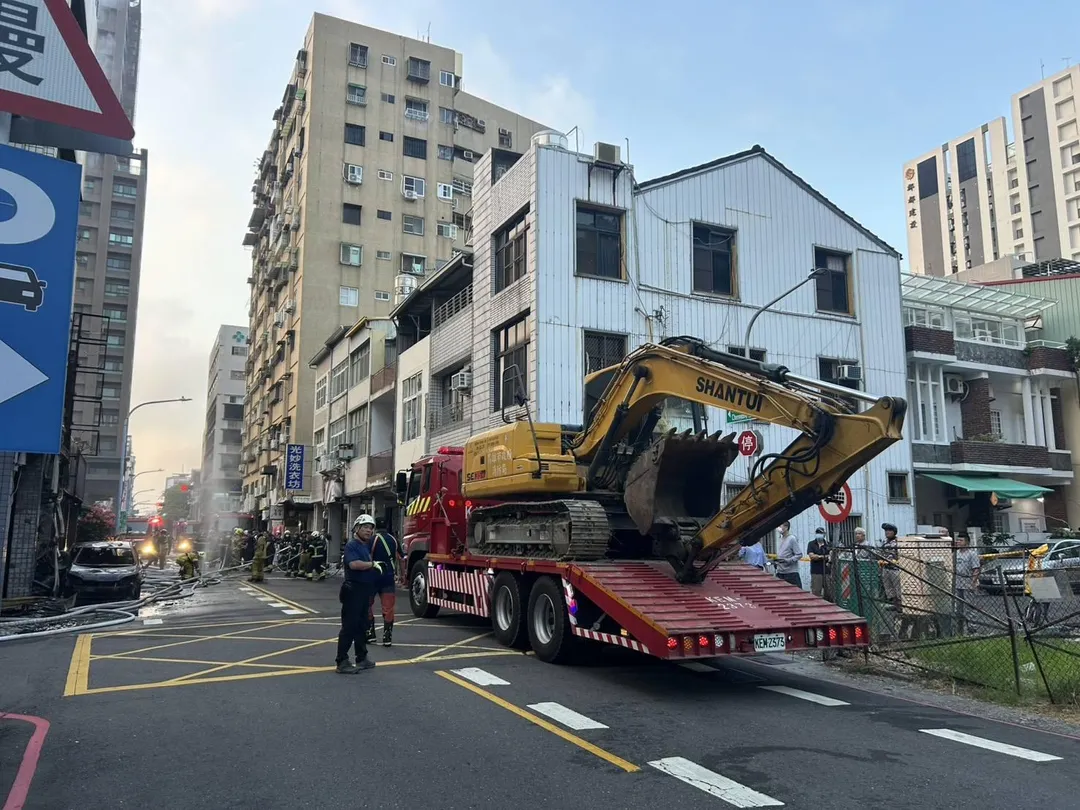 氣爆火災現場。(圖/警方提供)
