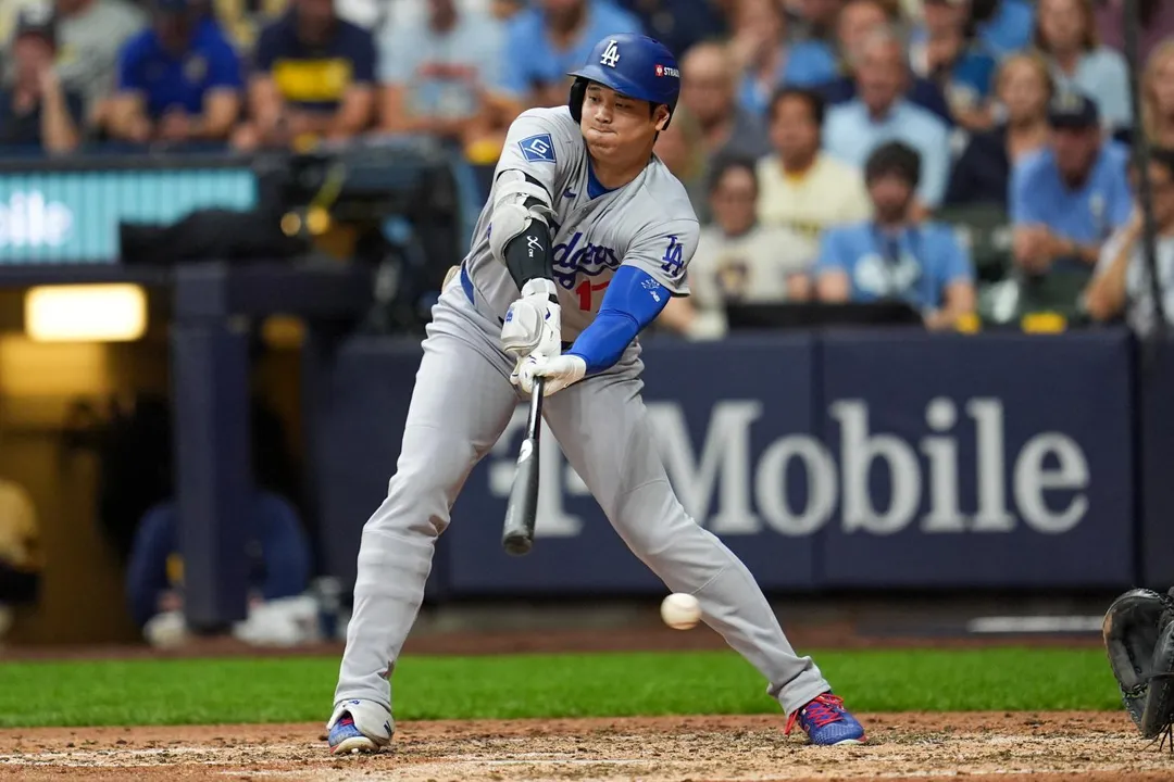 大谷翔平4打數熄火還吞下2K。(圖/美聯社)