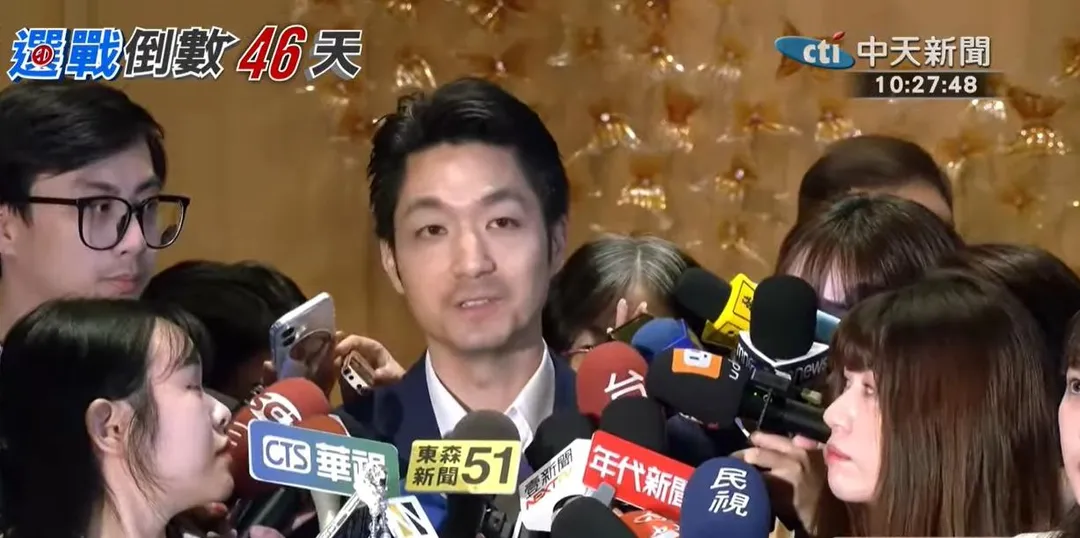 蔣萬安受訪。(圖/中天新聞)