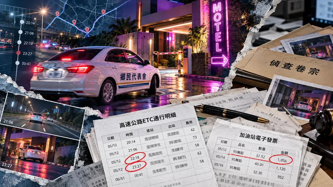 針對座車進出汽車旅館,施春貴澄清是因途中突發腹瀉借廁所。(圖/示意圖/AI生成)