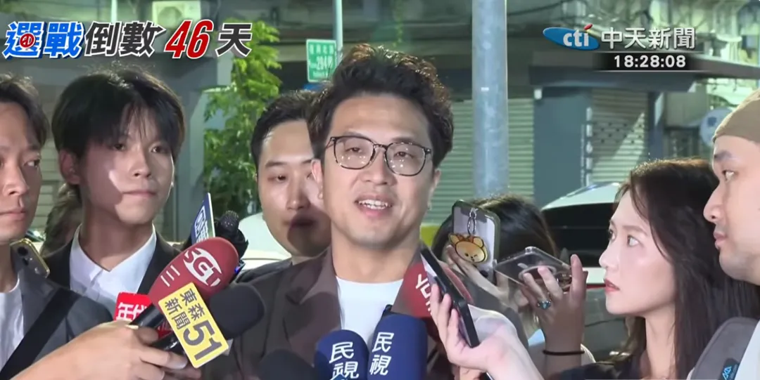沈伯洋13日受訪。（圖／中天新聞）