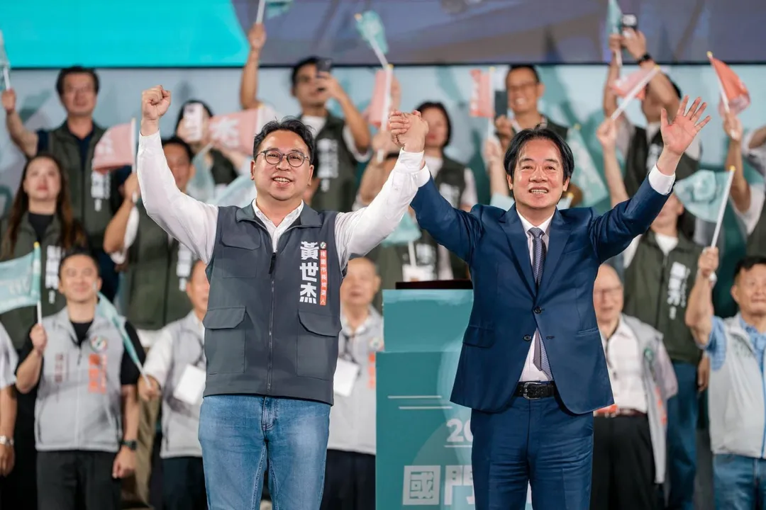黃世杰遭爆在農業部農田水利署管轄土地上舉辦競總成立造勢大會（攝自黃世杰臉書）