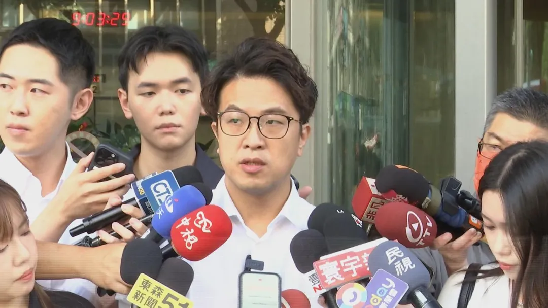 民進黨台北市長參選人沈伯洋。（圖／中天新聞）