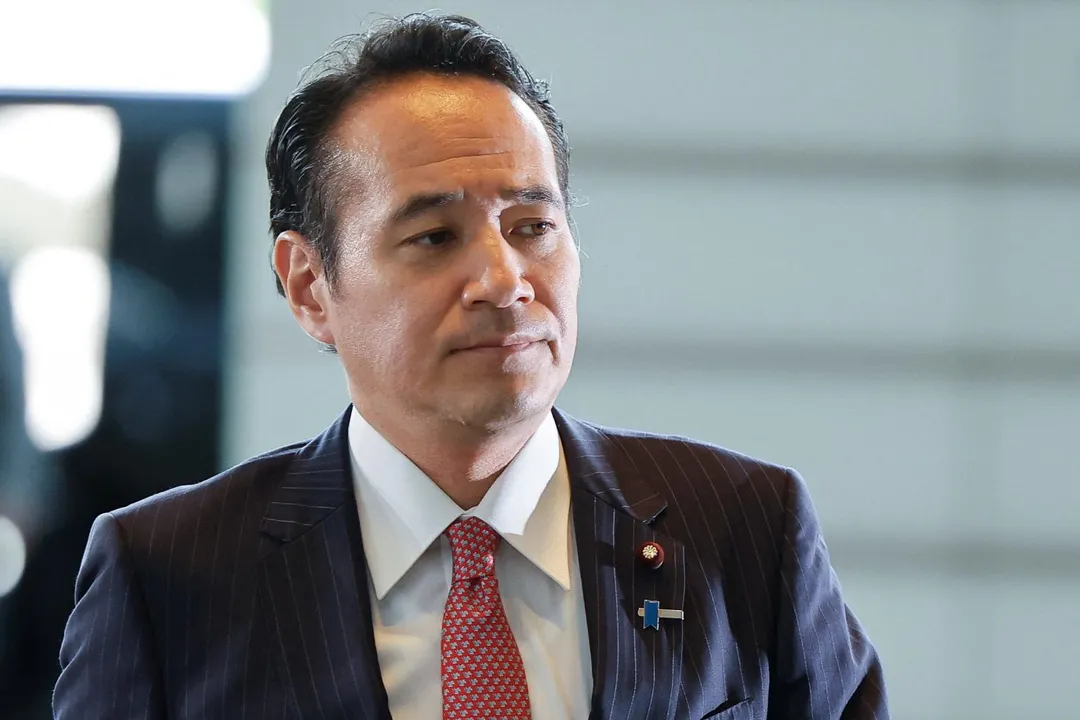 日本農林水產大臣簗和生。（圖／路透社）