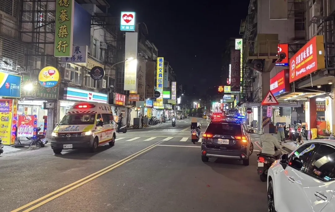 車禍現場。(圖/翻攝畫面)