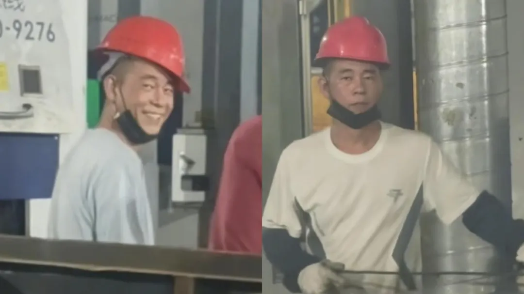 福建一名技工與香港藝人陳小春高度相似。(圖/翻攝微博)