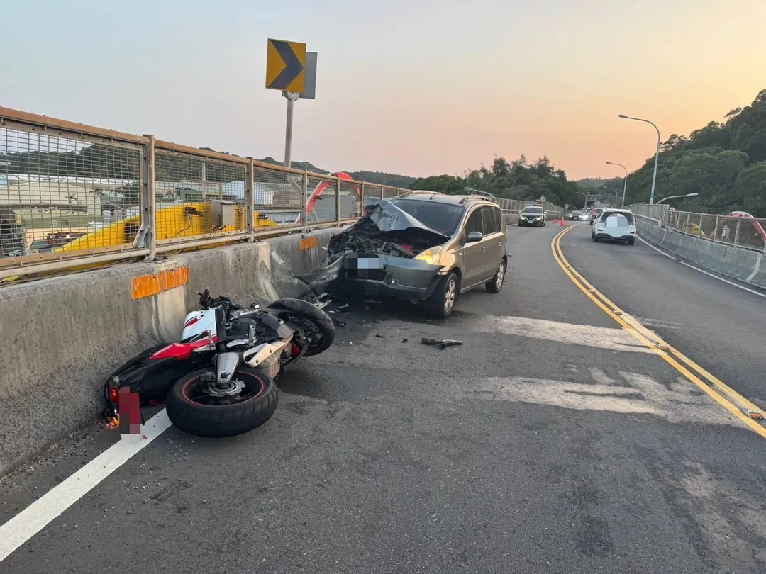 苗栗縣造橋鄉台13甲線德照橋發生死亡車禍。（圖／警方提供）