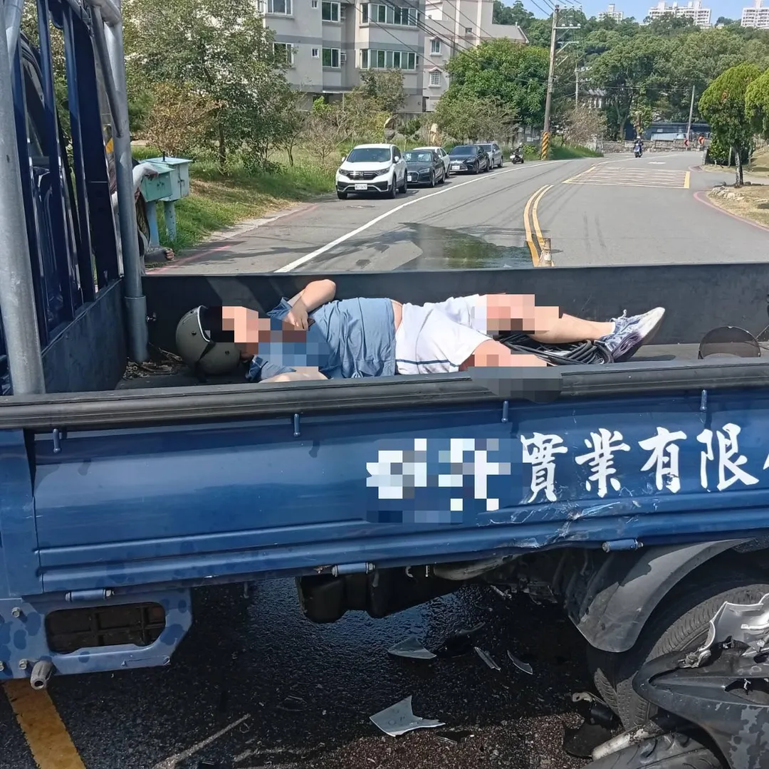 車禍現場。（圖／警方提供）