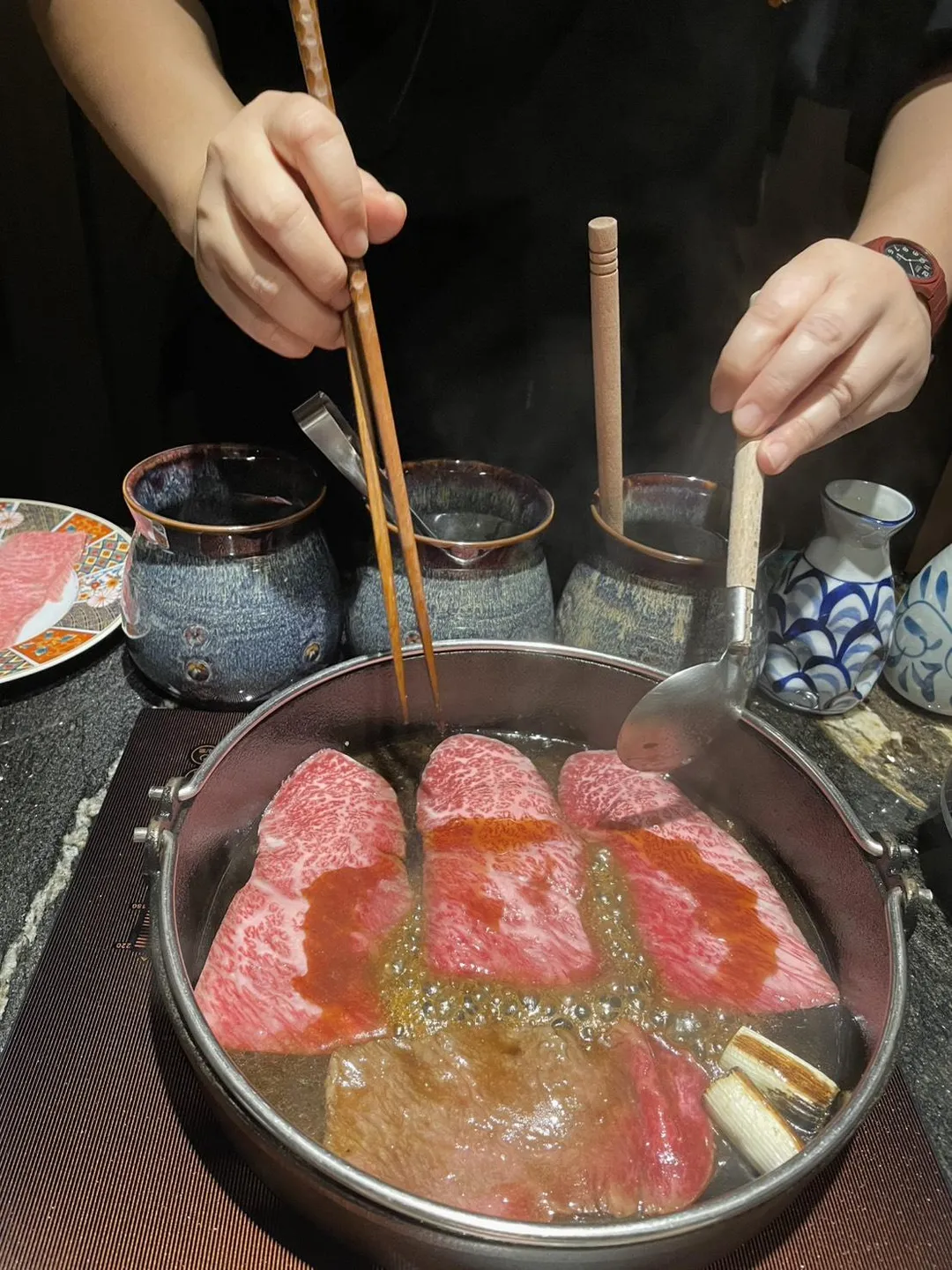 醬汁煎宮崎牛翼板。（圖／黃宏輝提供）