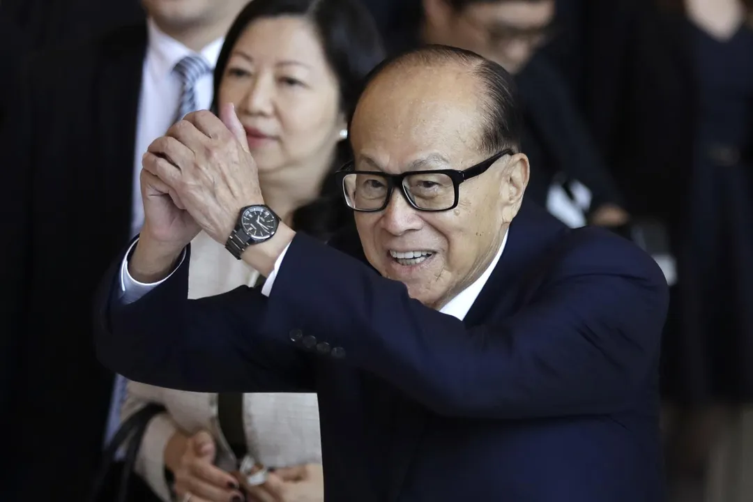 香港首富李嘉誠2018年出席股東大會。（圖／美聯社）