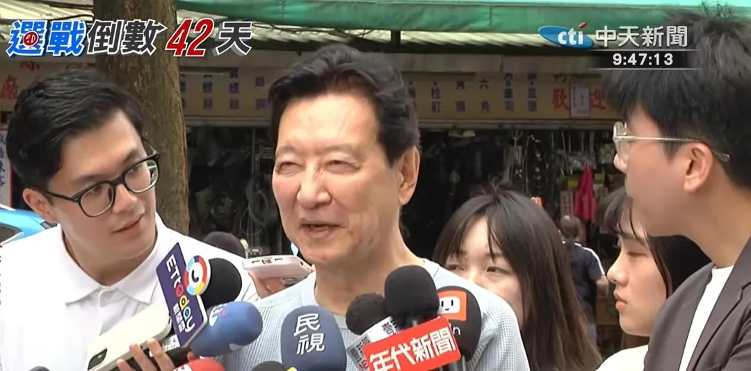 趙少康受訪。(圖/中天新聞)