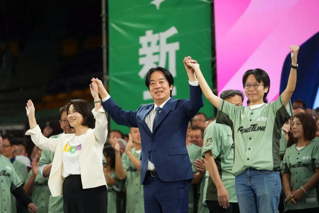 屏東縣長周春米17日舉行競選總部成立大會，賴清德總統特地南下助陣。（圖／翻攝周春米臉書）