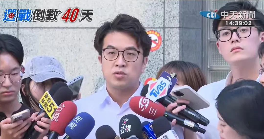 民進黨台北市長參選人沈伯洋。（圖／中天新聞）