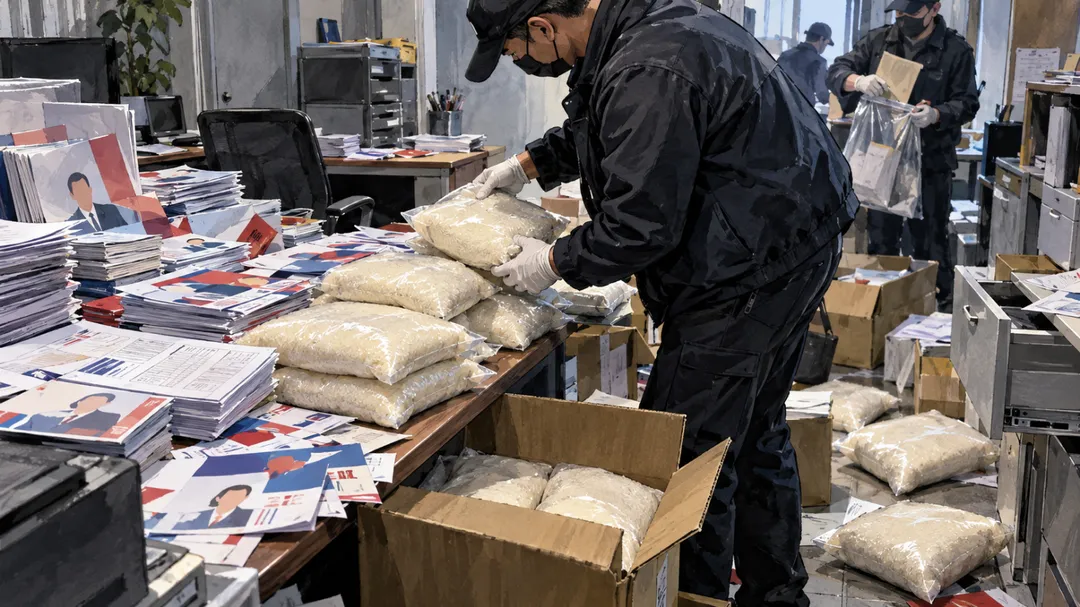 專案小組持法院核發搜索票，前往涉案處所查扣賄選證物。（圖／示意圖／AI生成）