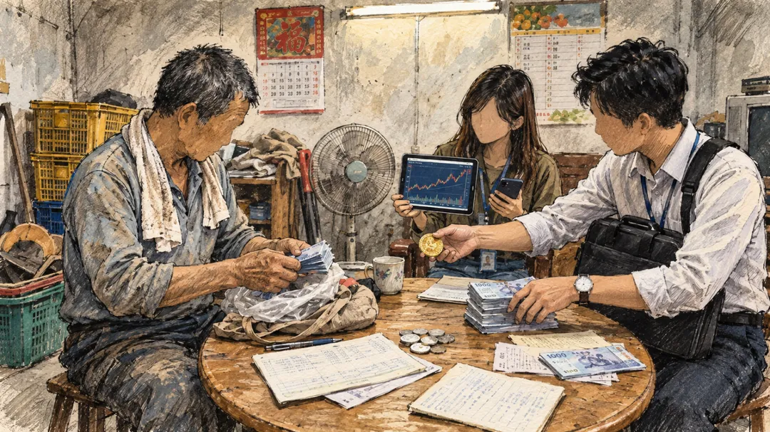 一名勤儉果農近4年陸續誤信虛擬幣與群組投資，遭詐騙逾2700萬元。(示意圖／AI生成)