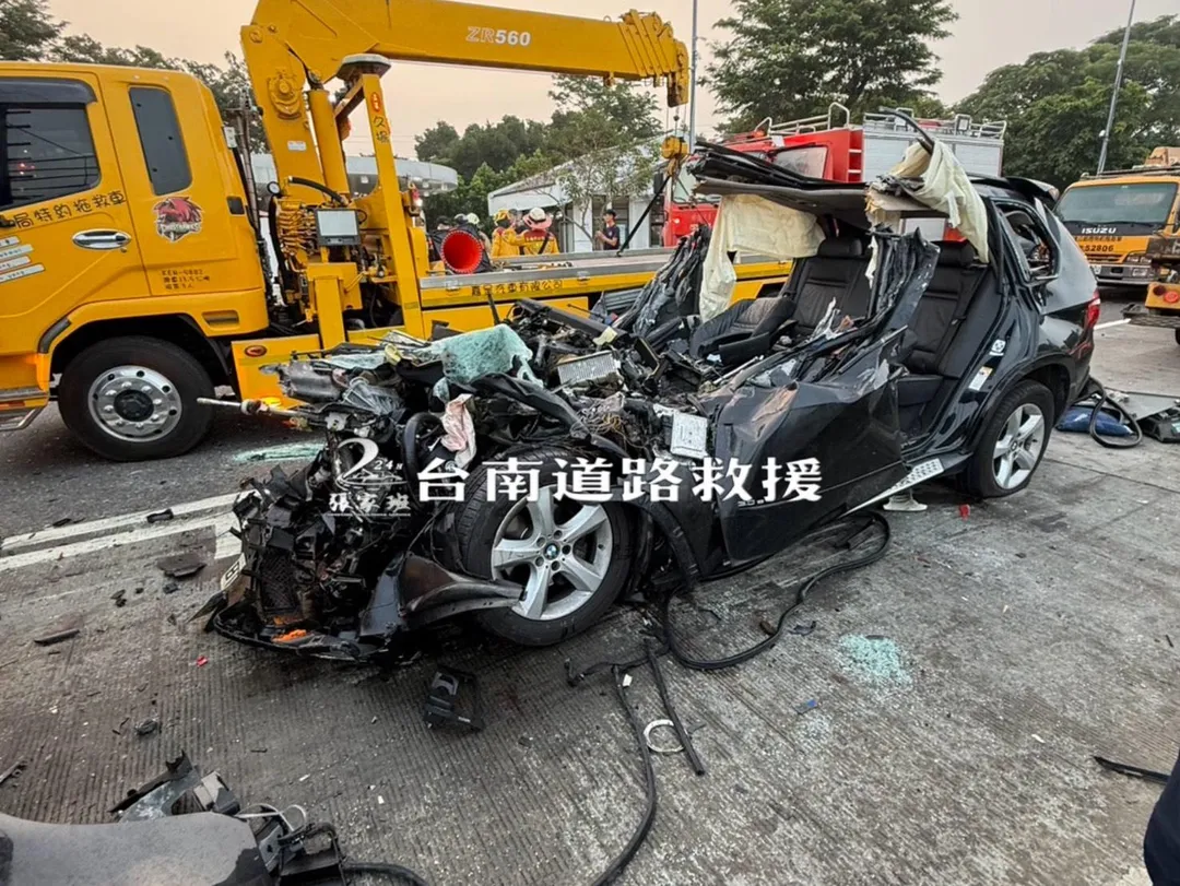 車禍現場。（圖／台南道路救援張家班）