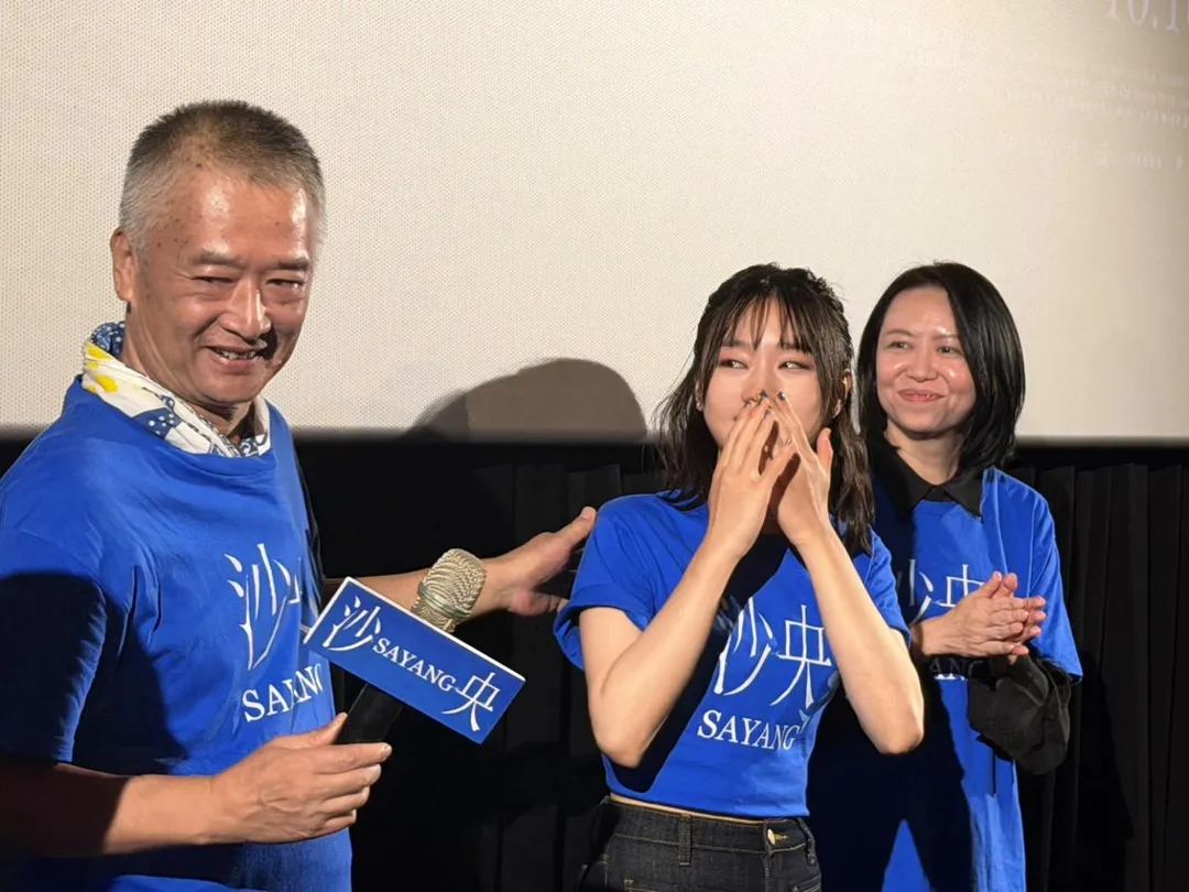 湯詠絮在映後活動上激動落淚。（圖／甲上娛樂 提供）