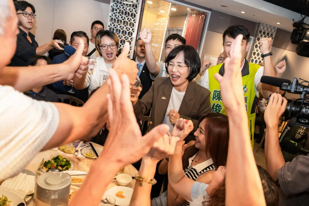 民進黨新北市長候選人蘇巧慧21日出席「新北工業會會員大會」。（圖／蘇巧慧競辦提供）
