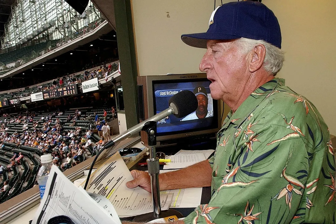 大聯盟傳奇播報員鮑伯尤克(Bob Uecker)。(圖/美聯社)
