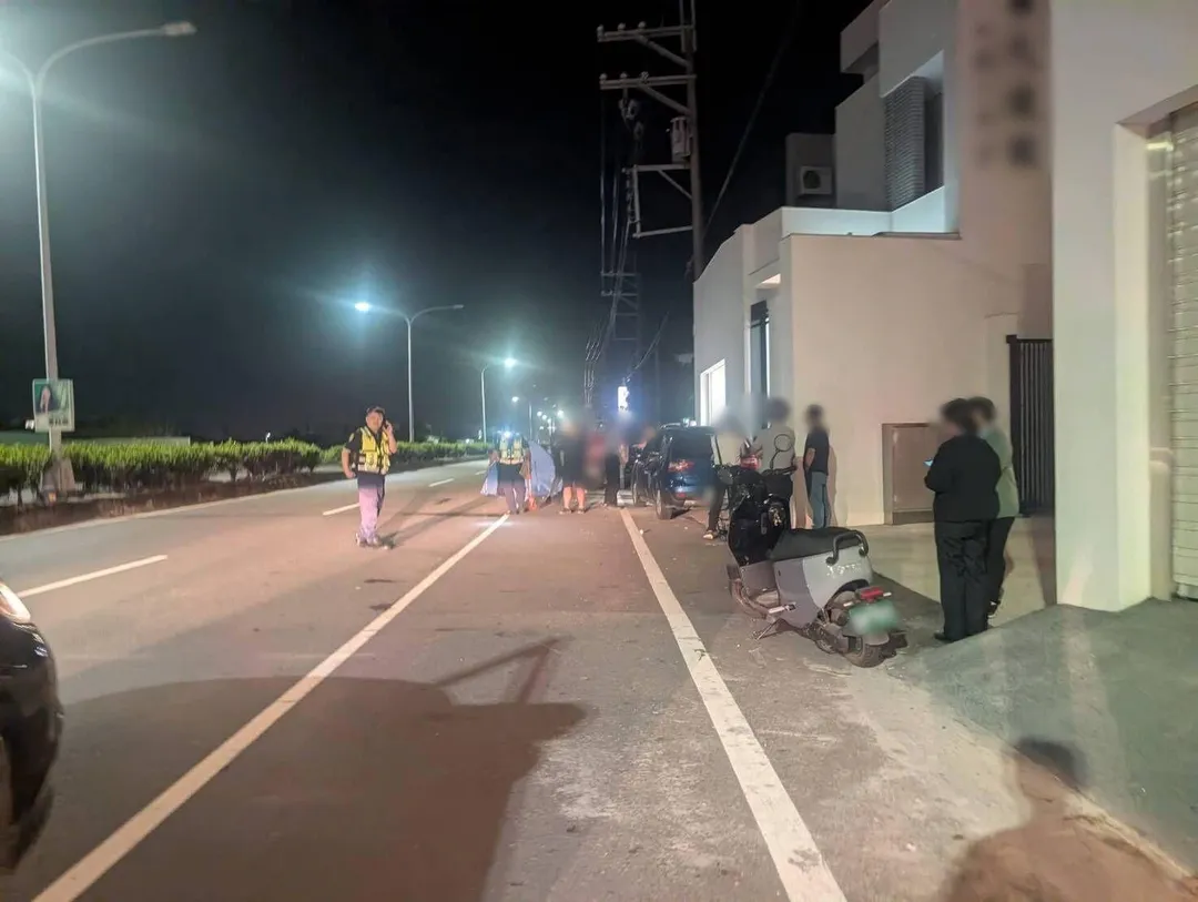 車禍現場。（圖／翻攝「東石之美」臉書）