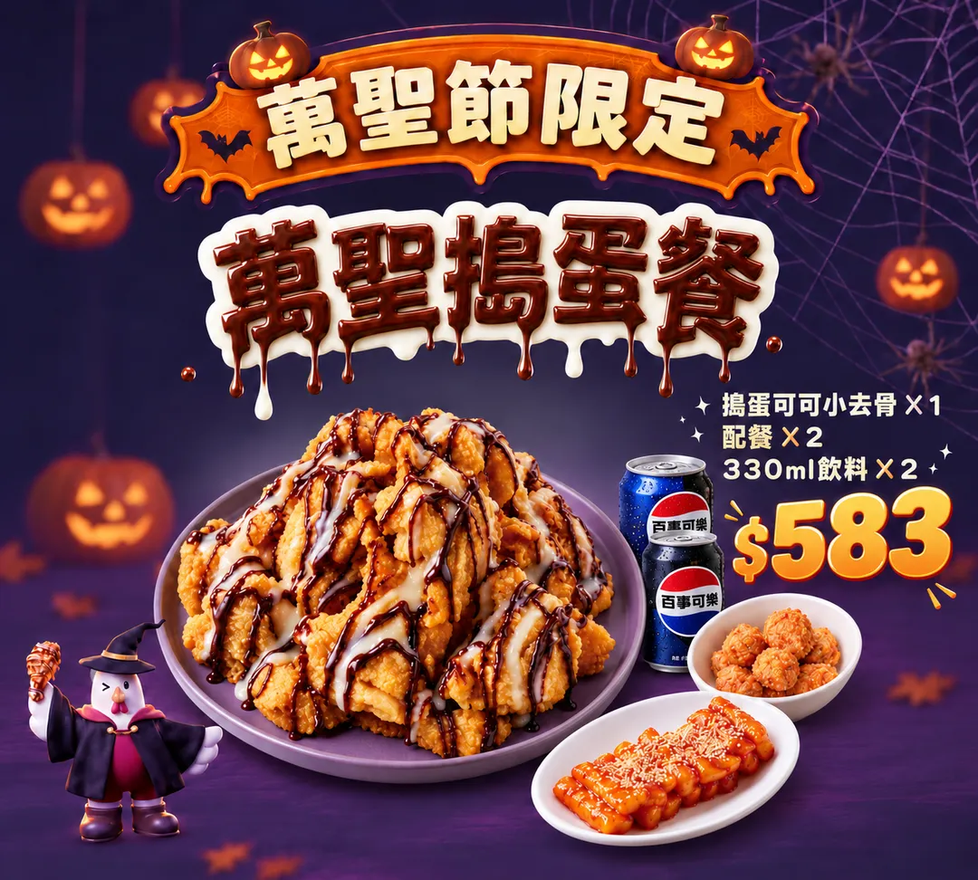 萬聖搗蛋餐。（圖／起家雞提供）