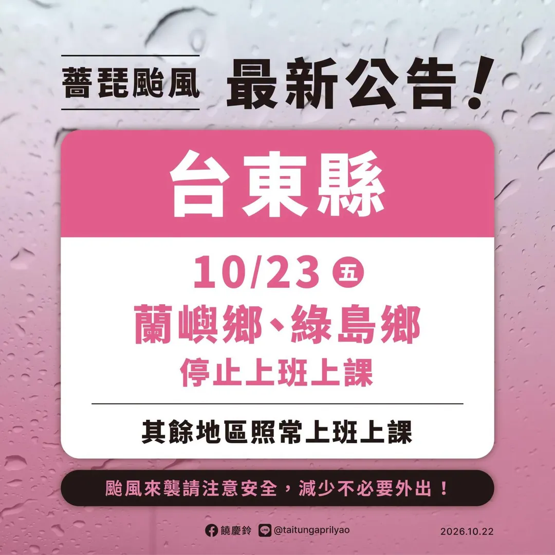 1023颱風。（圖／翻攝饒慶鈴臉書）